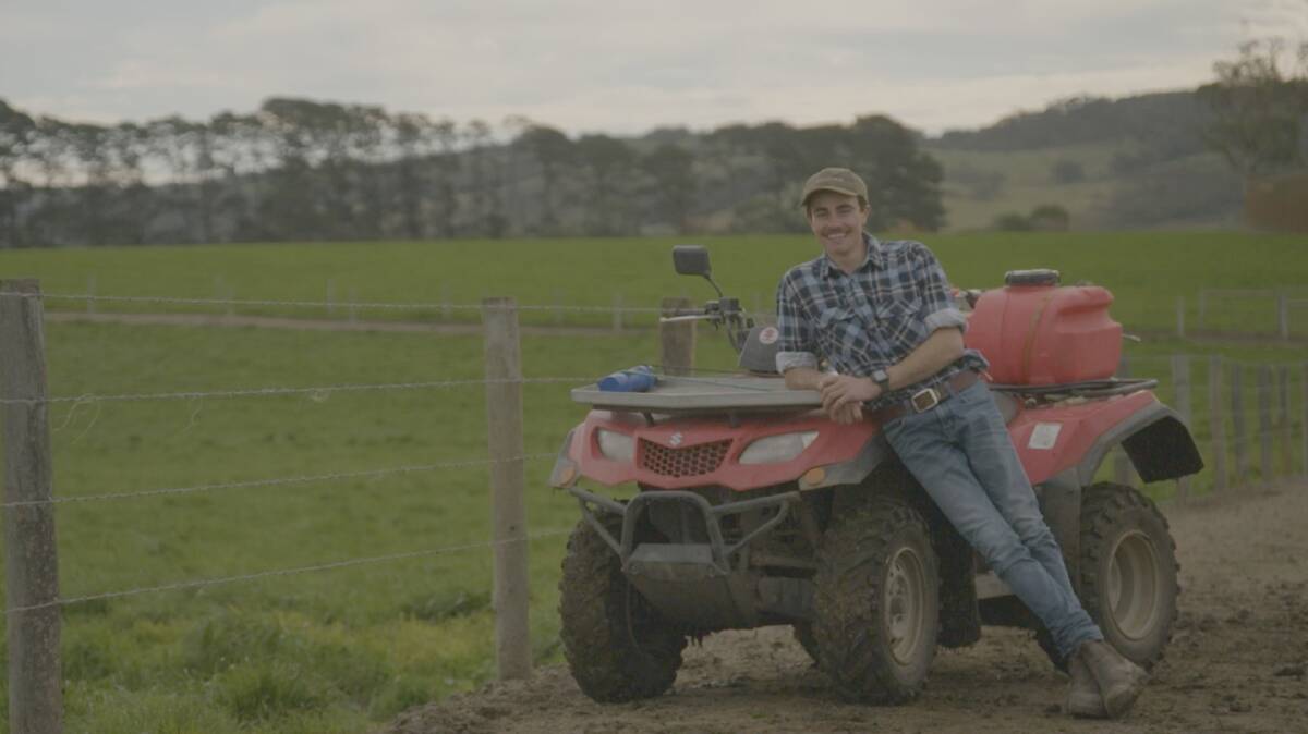 Farmer Nick, 22, Hindmarsh Tiers, South Australia. Picture supplied by Channel 7