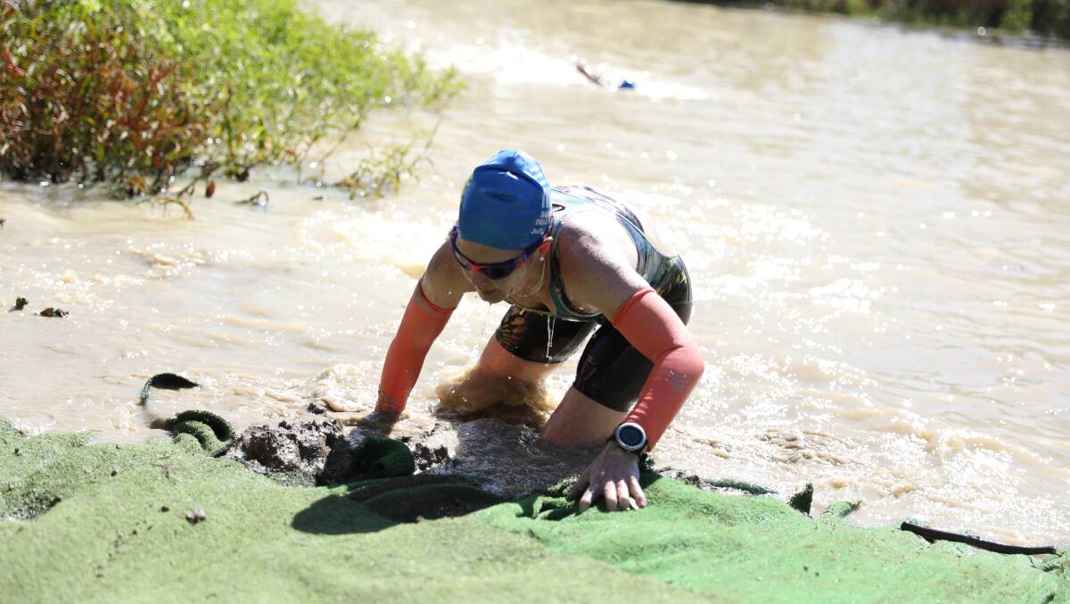 SWIM: The muddy water swim leg att Julia Creek.