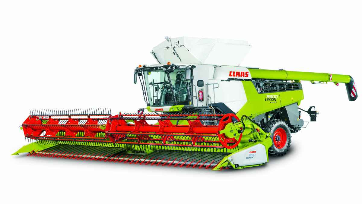 LOOKING GOOD: The Claas Lexion 8000/7000 grain harvester has won an international award for design against entries from 50 countries. 