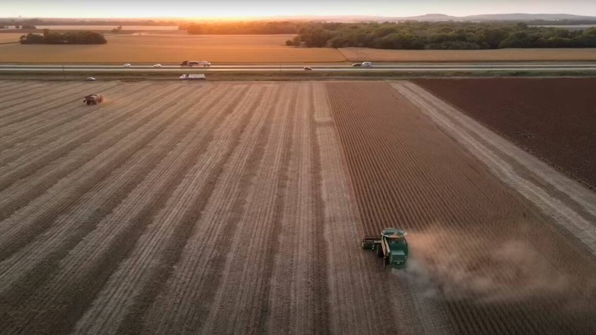 A still from the new Peterson Farm Bros video.