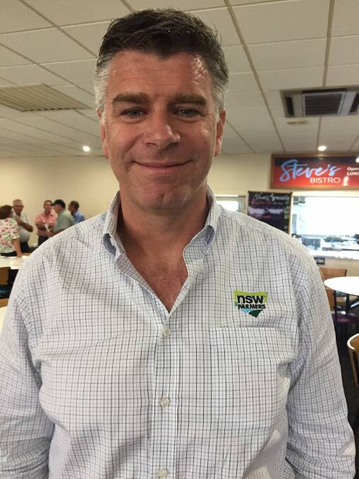 NSW Farmers chief executive officer Matt Brand at the Taree dairy forum.