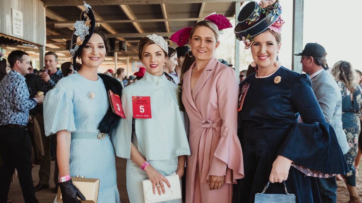 Lauren Finger, Laura Watts, Larissa Black and Jacquetta Arnold at the Alpha Races. Picture: Photography by Jess Edwards