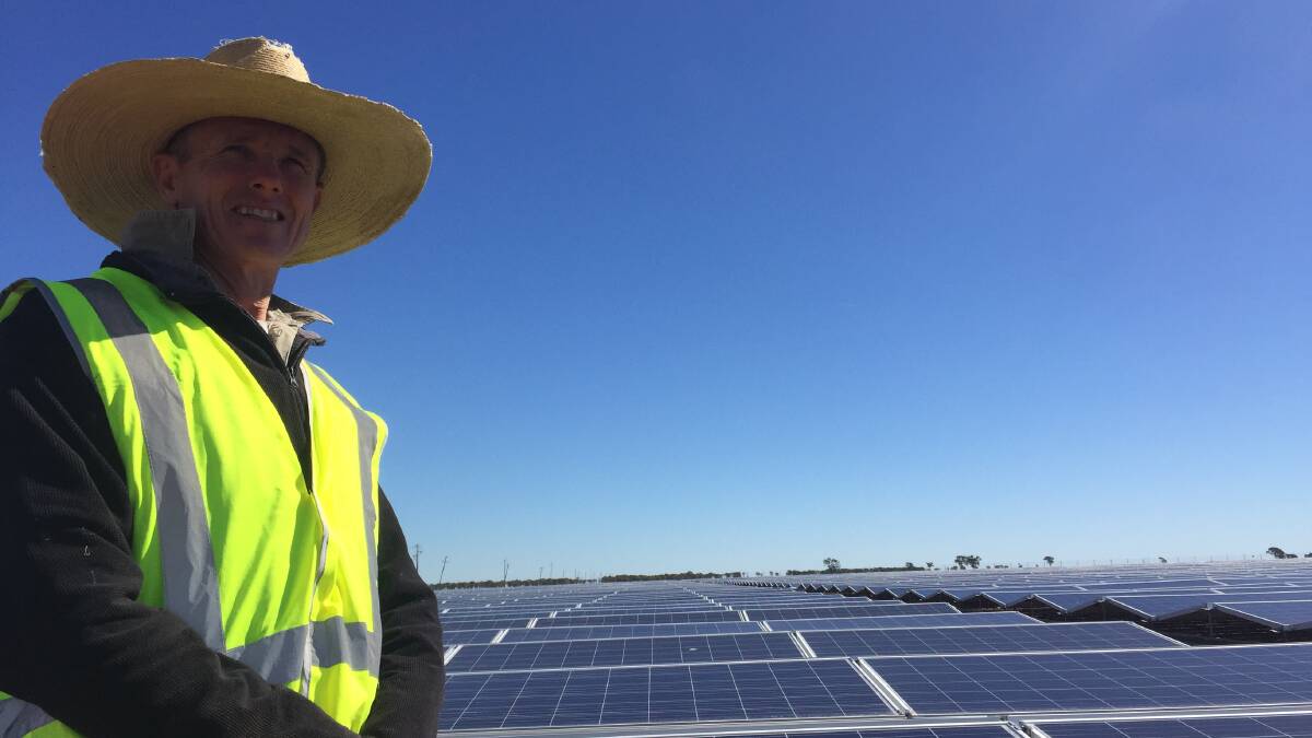 Barcaldine producer and Dunblane solar site manager David Counsell. 