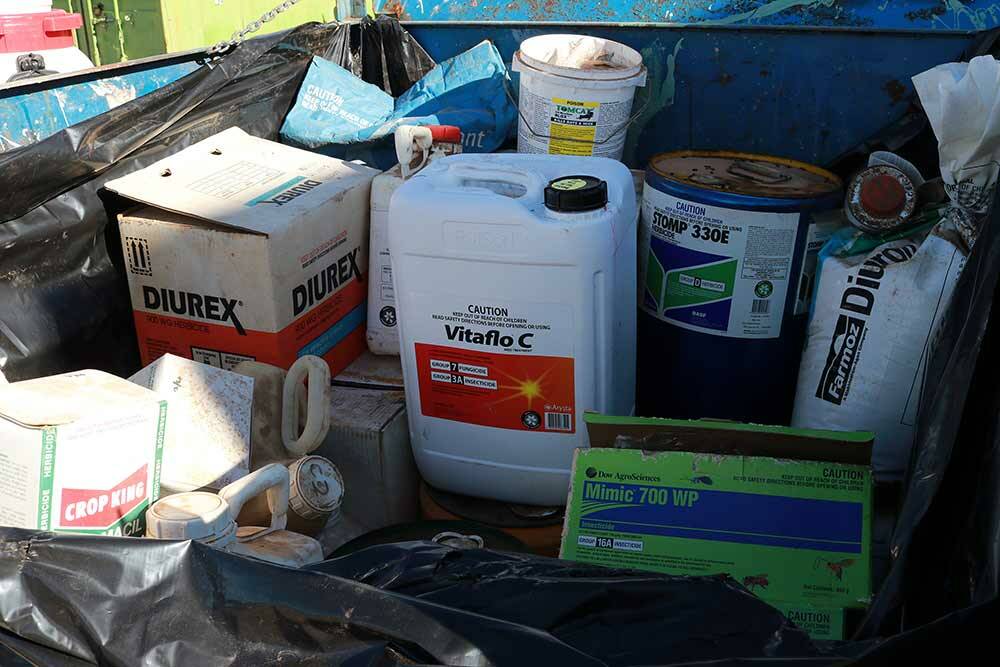 Chemicals that are part of the drumMUSTER program are collected free of charge. 