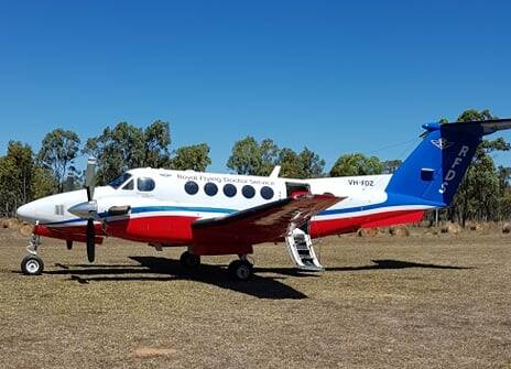 Kylie's daughter Kelly was transported to Cairns base hospital by the Royal Flying Doctor Service. 