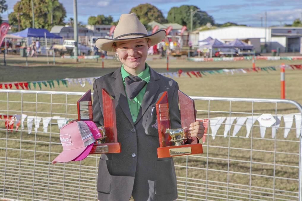 Tamzin Finger was awarded the Young Handler and Young Judge of the 2023 Charters Towers Show. 