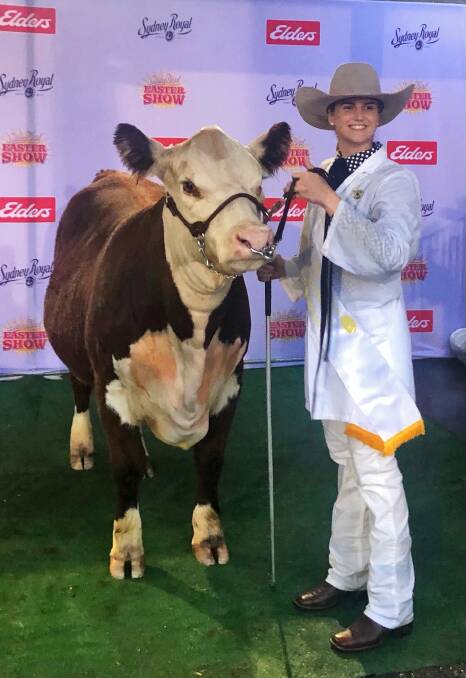 Maya was balloted a JTR Hereford heifer to parade on the day. 