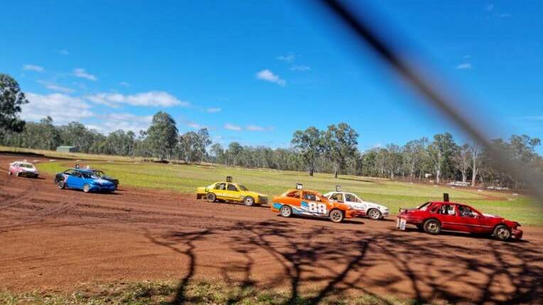 The Jonsson boys competing at the Herberton raceway. Picture supplied. 