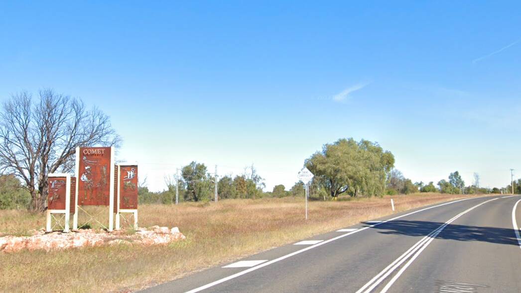A man has died in a two vehicle collision near Comet on Wednesday morning. Image: Google Maps 