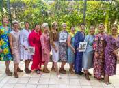 Some of the ladies wore dresses made by Madi & Pip fashion label founder Emma Bond at Friday's luncheon.
