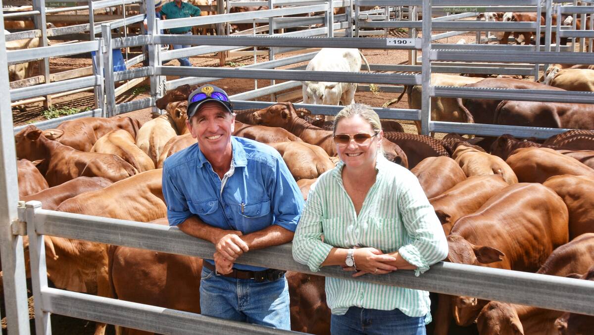 Mitchell and Roma region beef producers Jack and Emma Groat. Picture: Ben Harden 