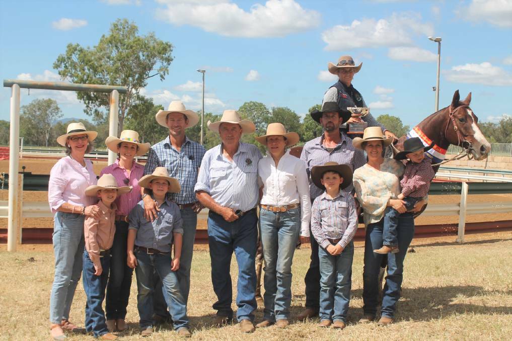 Bryony Puddicombe on CD Catt, pictured with the Acton family, took home the Joseph Acton Rosebowl Champion of Champions title in 2021. Photo: Ben Harden