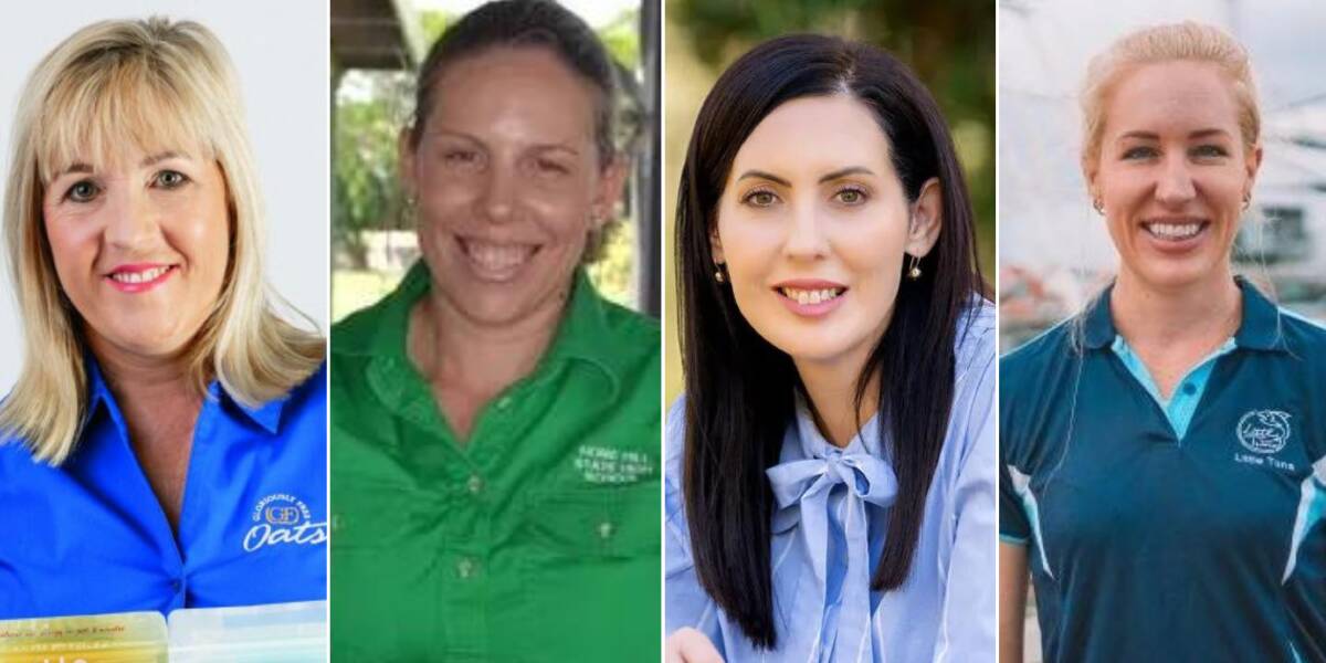These are the Queensland finalists for Rural Womens Award. Pictures supplied. 