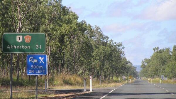 Distance sign as you leave Mareeba, southbound towards Atherton. Photo: Rob Tilley