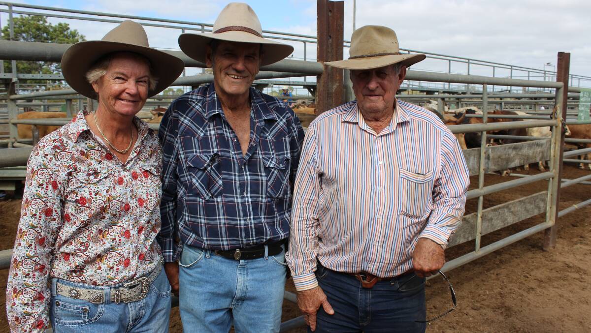 Lorraine and Brian Corbett of Hyde Park Charters Towers and Pip Knuth from Burdekin Downs.