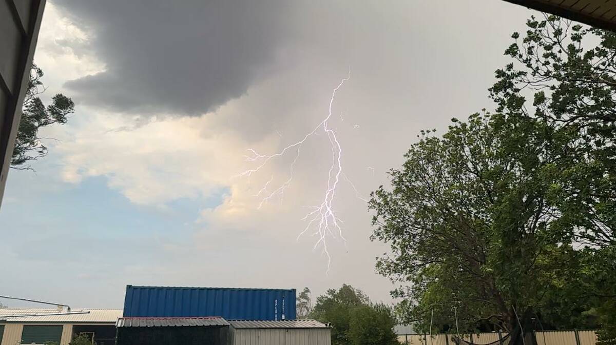 A wild electrical storm hit Cloncurry on January 2. Photo: Tanya Brown.