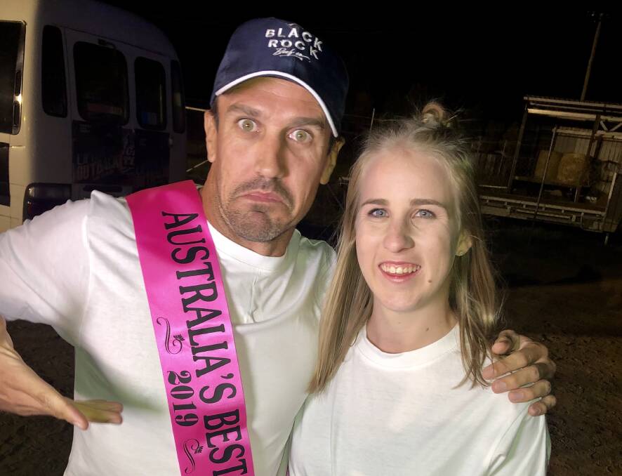 2019 Best Butt Competition winners Lee Carseldine and Mount Isa resident Maddie Beavis. Picture supplied.