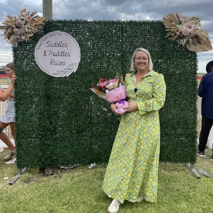 Charters Flowers sponsored Fashions on the Field at Gregory Races. Photo supplied.