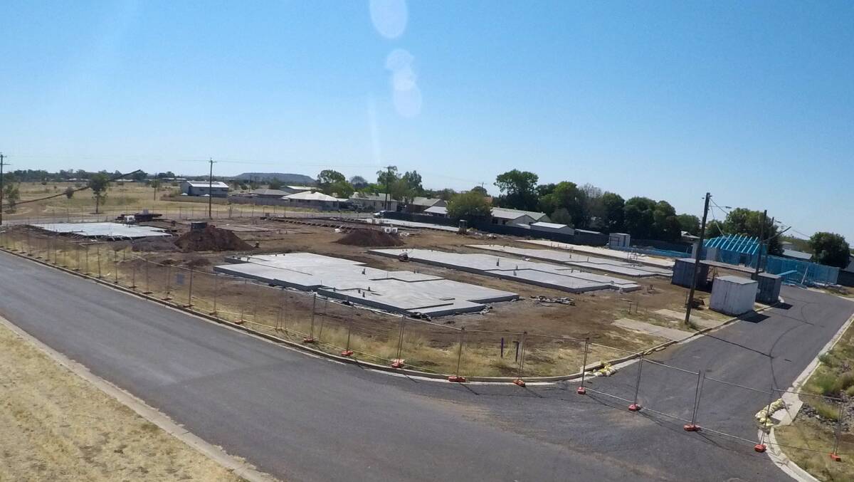 The project includes the construction of nine new houses in Perkins Street, Cloncurry. Photo supplied.