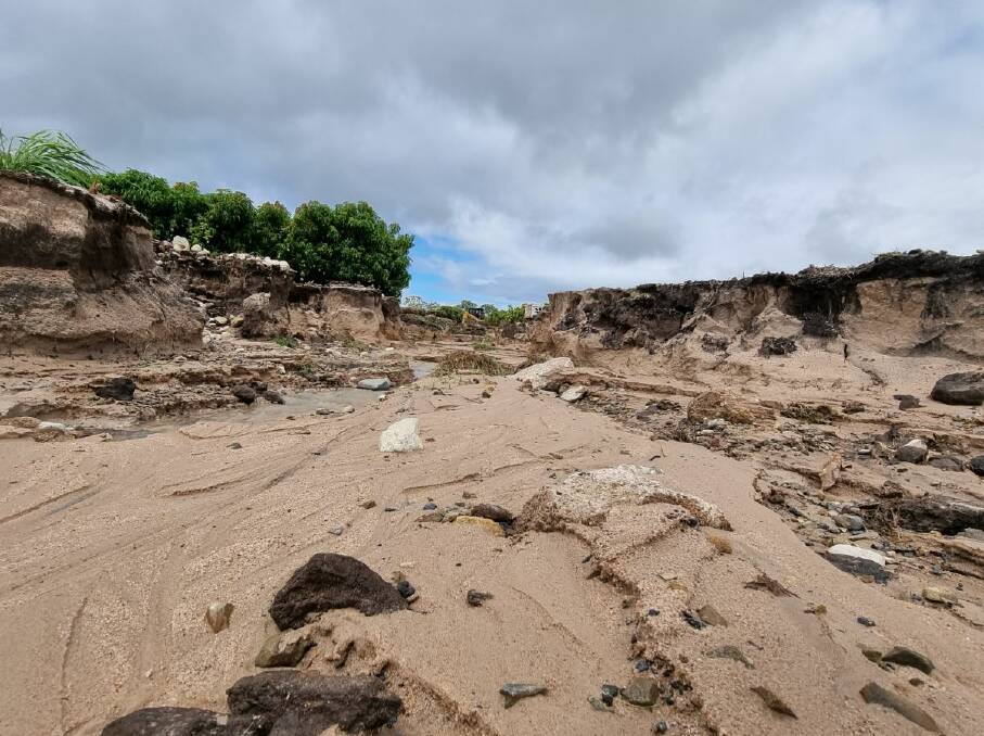 Ex-Tropical Cyclone Jasper caused significant erosion at Mareeba farms. Picture supplied.