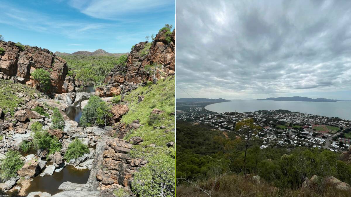 Rockholes near Cloncurry and Townsville Castle Hill look out. Pictures by Samantha Campbell.