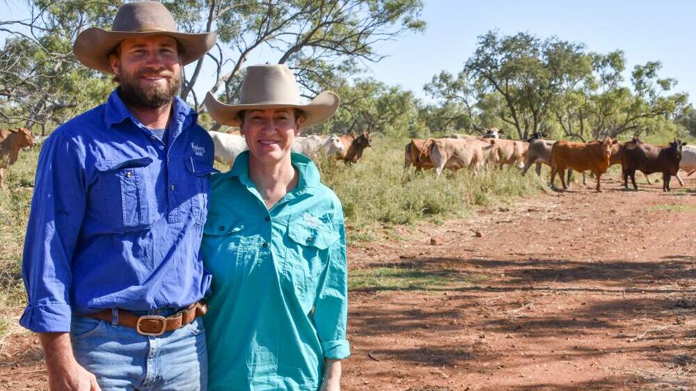 Robert and Ruth Chaplain at Wynberg Station near Cloncurry in north west Queensland. Photo: Samantha Campbell
