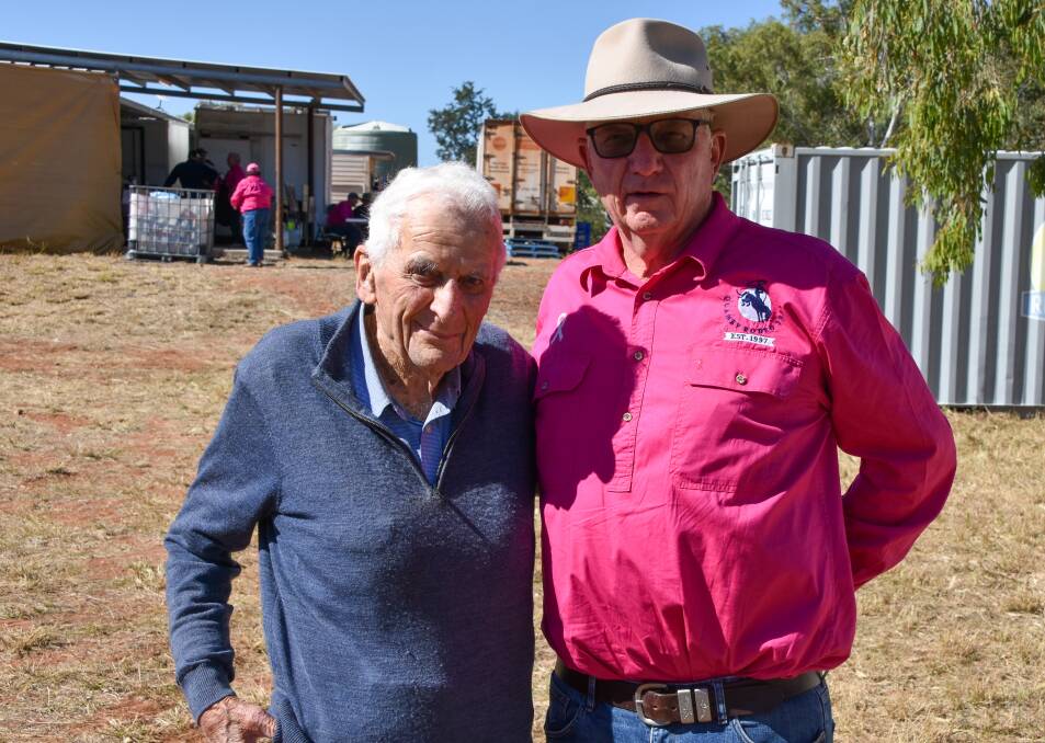 Rowan and Peter Hickson at Quamby Rodeo in July. Photo by Samantha Campbell.
