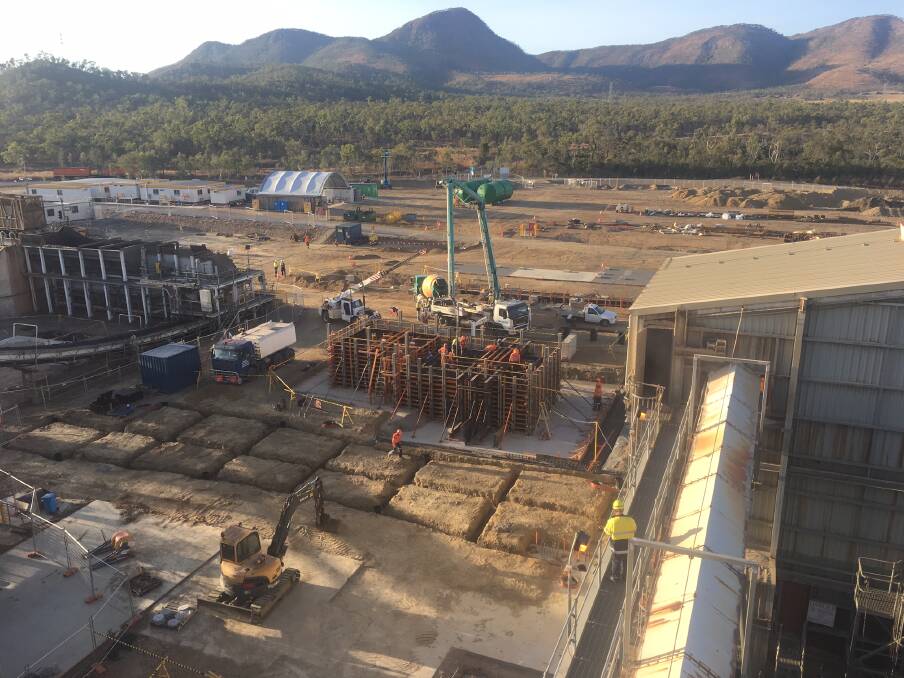 On Track: Construction of the $75 million Green Power Plant at Tableland Mill is progressing well. Work on the major component, the boiler, will start soon.