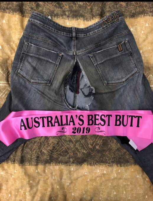 Lee busted his jeans winning Australia's Best Butt Competition. Picture supplied.