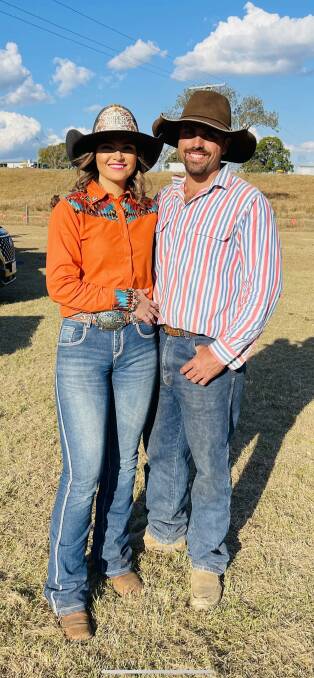 NRA Rodeo Queen Cheyenne Mundey and her partner Michael Neylon.