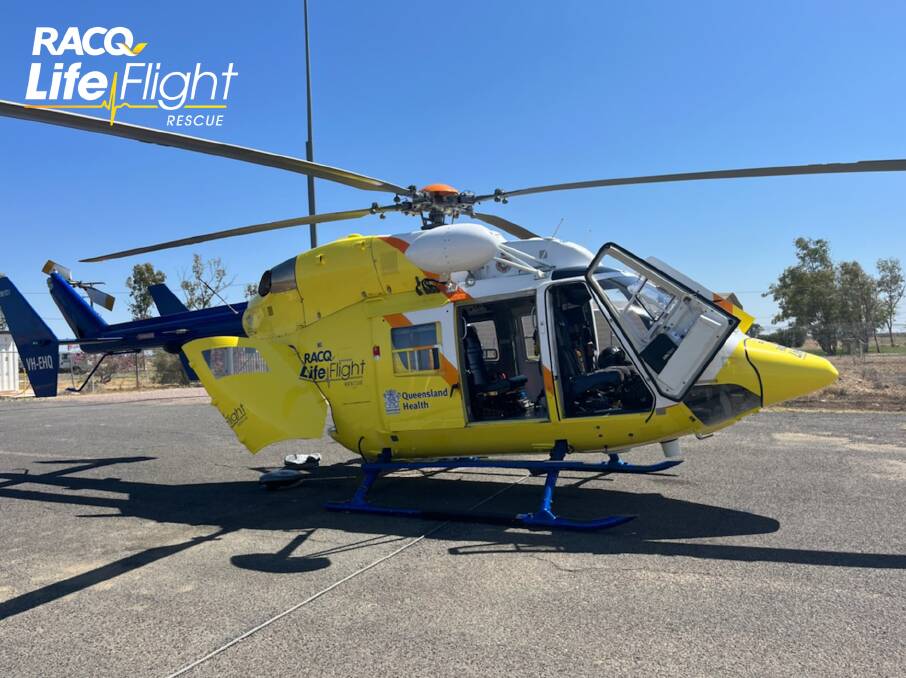 Mount Isa's RACQ LifeFlight Rescue helicopter crew helped 96 people last financial year. Photo supplied.