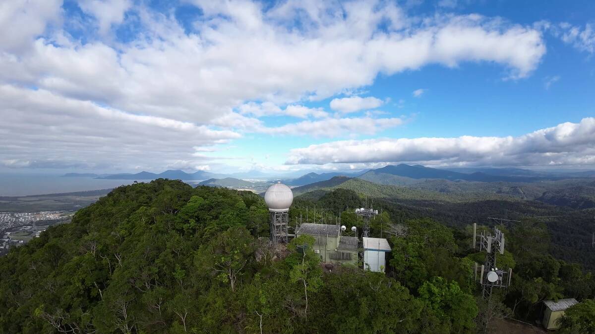 Cairns weather radar is operational following a nine week upgrade. Photo supplied.