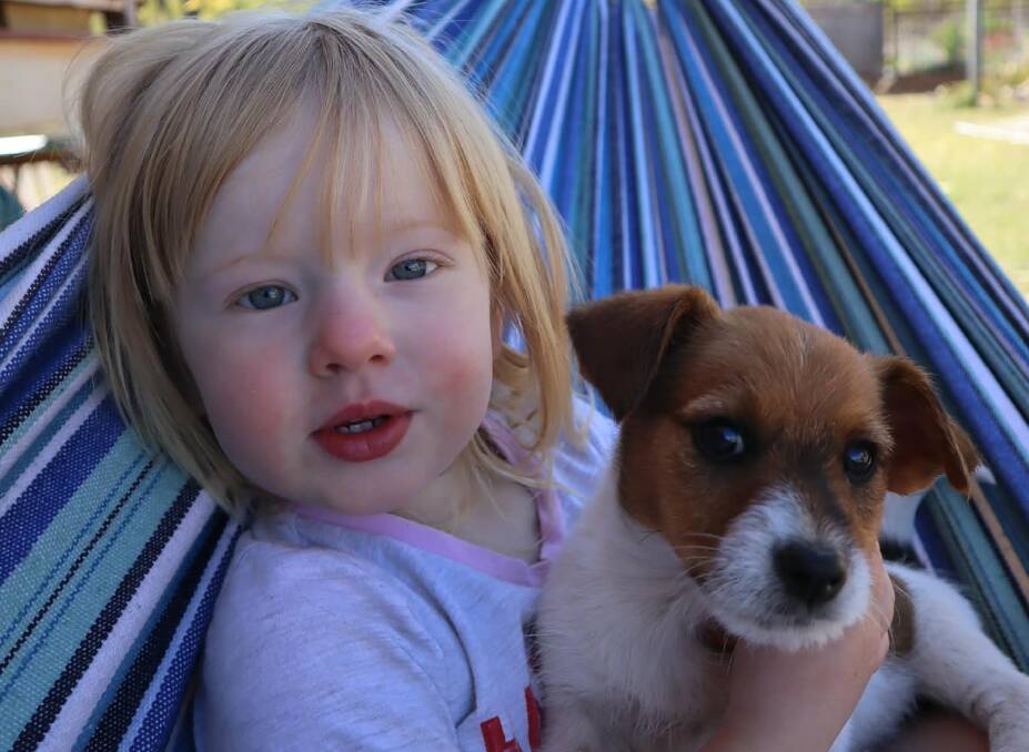 Lucy Campbell with her Jack Russell, Rosie. Photo: Samantha Campbell.