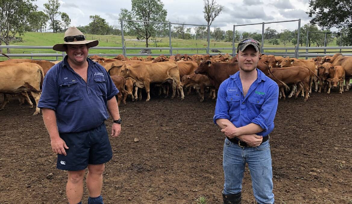 Queensland cattle producer Don McConnel and his mentor for the Multimin Performance Ready Challenge, Dr Matt Ball.

