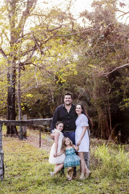Natural Evolutions founders Rob and Krista Watkins with daughters, Kate and Kira. Picture: Blue Click Photography