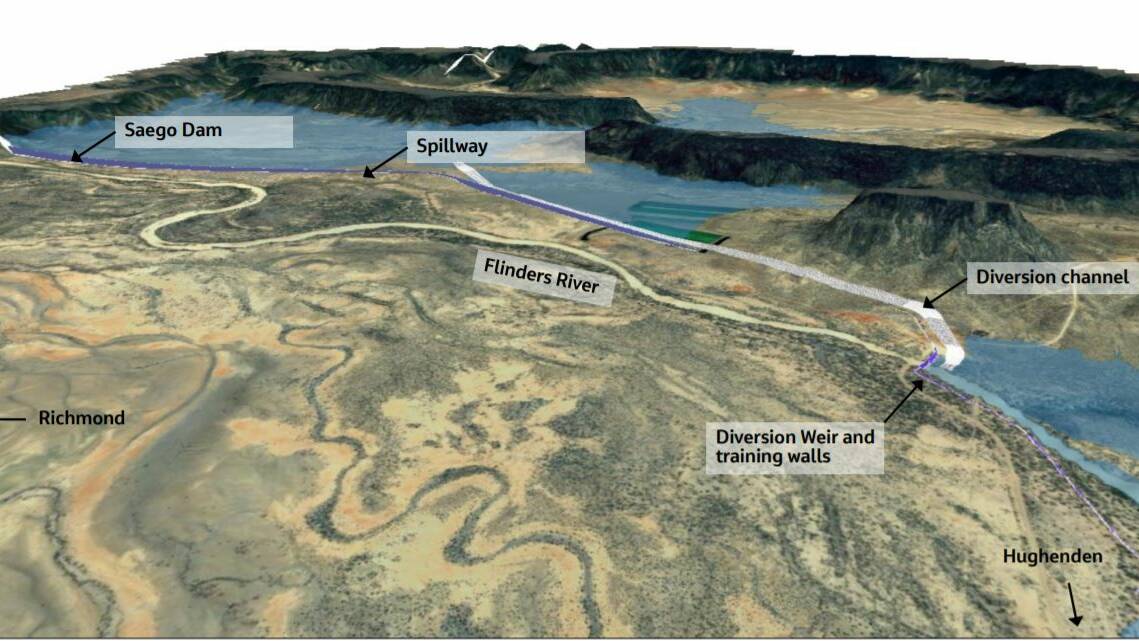 The proposed layout of the Hughenden Irrigation Project site. 