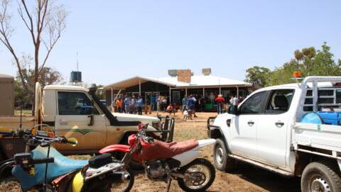 A large scale search and rescue is underway at Moorfield, Blackall. 