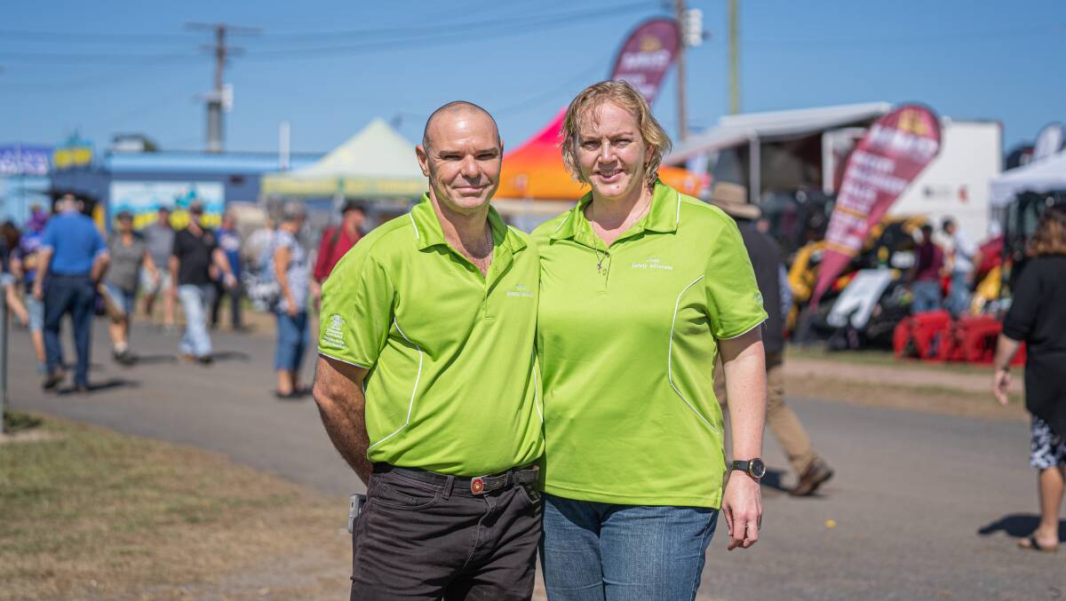 Important message: Safety advocates Mario and Jodie Cocco held presentations about quad bike safety at the FNQ Field Days.
