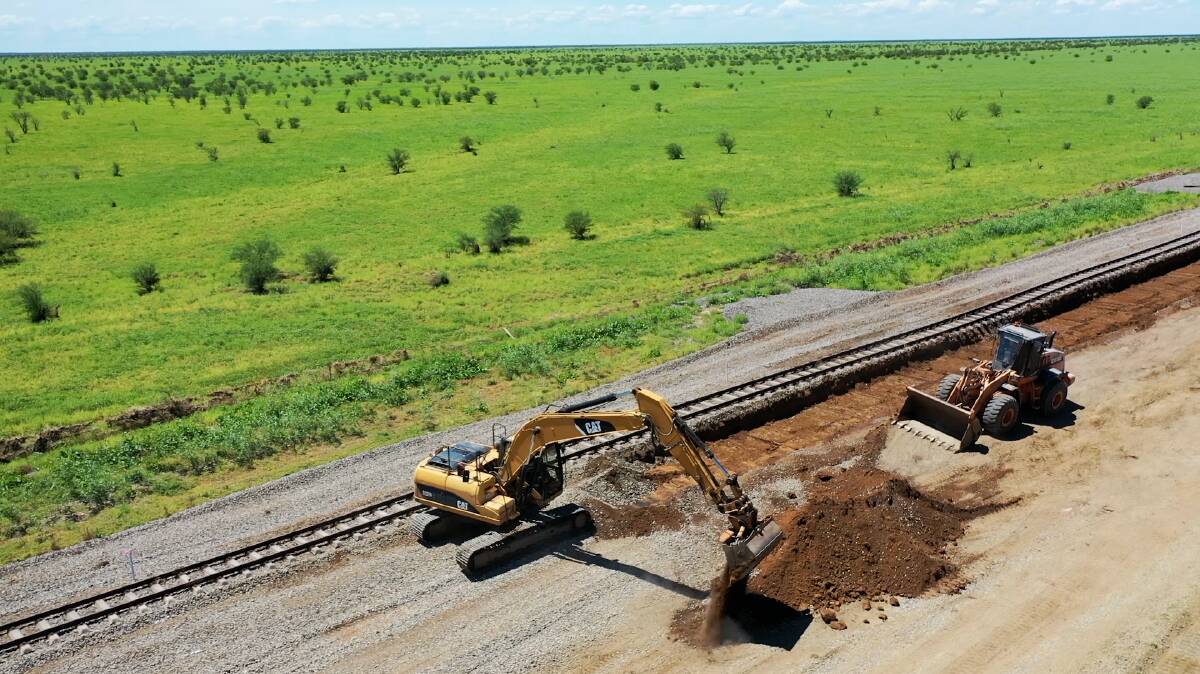 Work continues on the Mount Isa line. Supplied- Queensland Rail. 