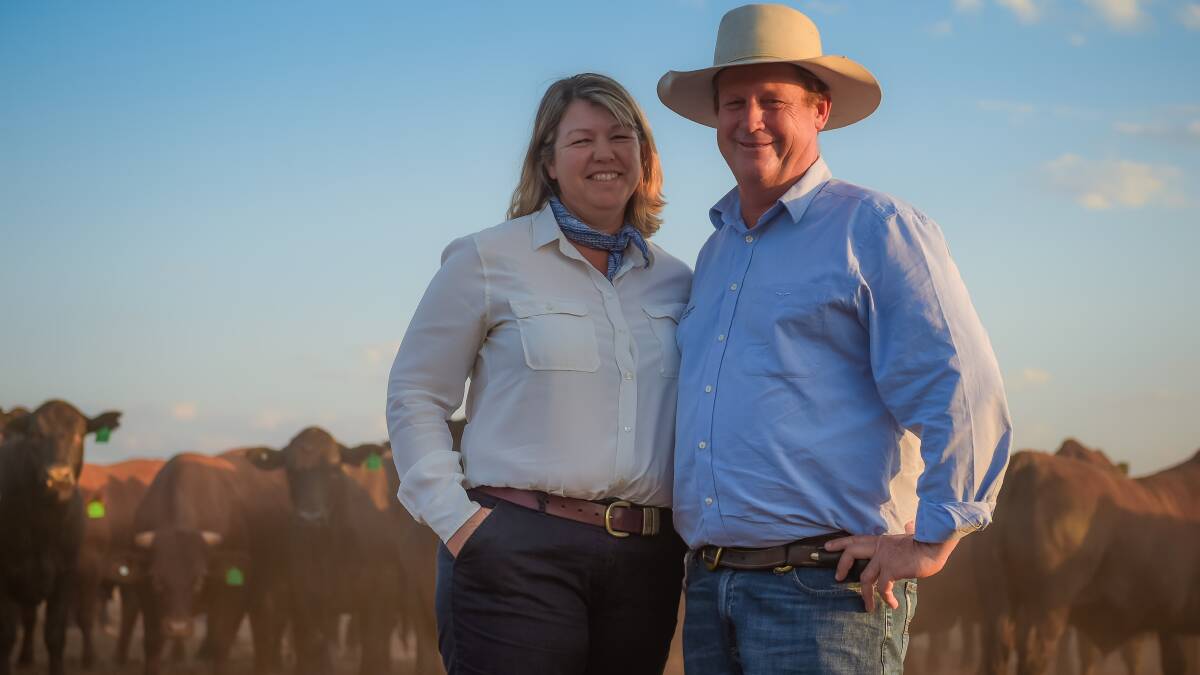 Blair and Josie Angus are looking forward to seeing construction of Sondella's abattoir begin. Picture-Kelly Butterworth. 