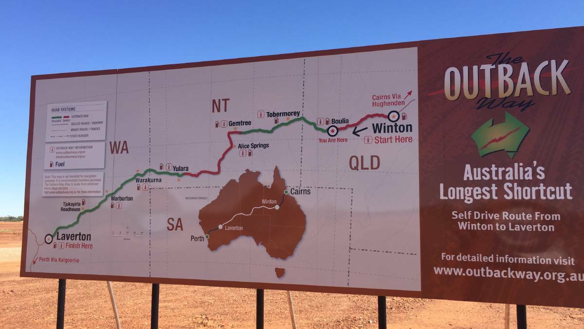 Outback Way gets another upgrade between Boulia and Winton