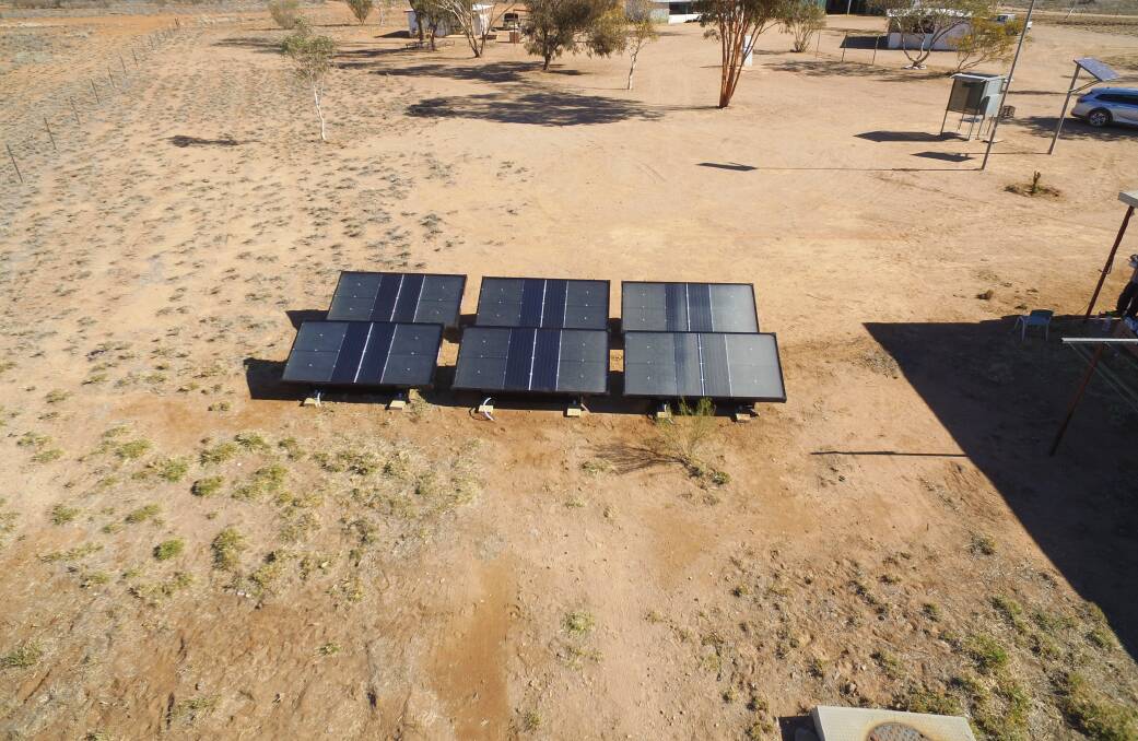 One of the panel installations in the Northern Territory.