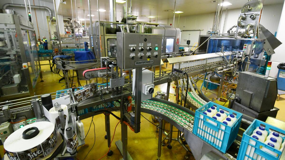 The Betta Milk factory. Picture: Brodie Weeding.