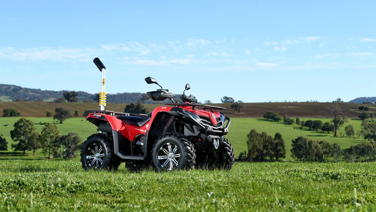 The CFMoto CForce 520 EPS is one of the quad bikes for sale in Australia that meets the stage one and two requirements of the Quad Bike Safety Standard.