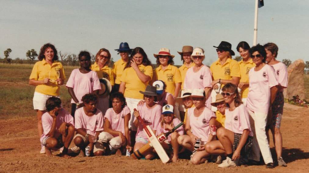 Heartbreak versus Borroloola ladies cricket match in 1989. Picture: Supplied.

