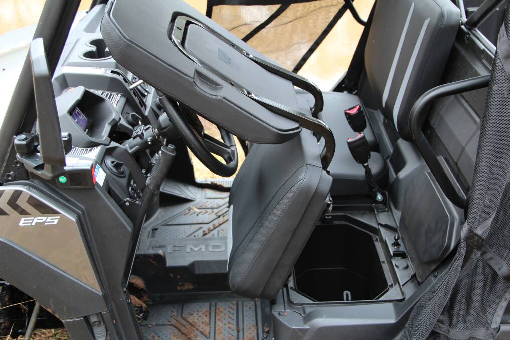 There is ample storage, including a removable box under the driver's seat. 