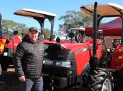 New offering: Case IH ANZ mid horsepower and compact tractors product manager Seamus McCarthy with the Farmall 55 JXM. Pictures: Melody Labinsky