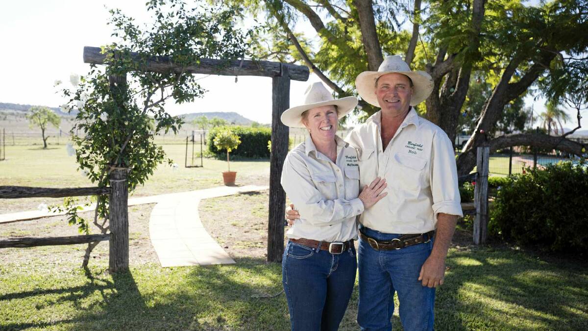 Queensland cattle producers Melinee and Robert Leather, Barfield Station, Banana, will receive the first NAB Agri Green Loan as part of a pilot program. 