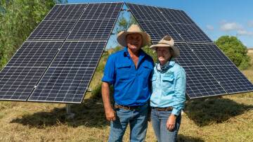 Rob and Melinee Leather installed an extensive watering infrastructure powered by Grundfos Solar Pumping systems that's delivering an efficient and sustainable water supply network and substantial savings. Picture: Supplied