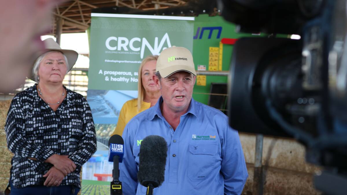 NT Farmers CEO Paul Burke at the Berrimah Export Yards. Picture: Supplied